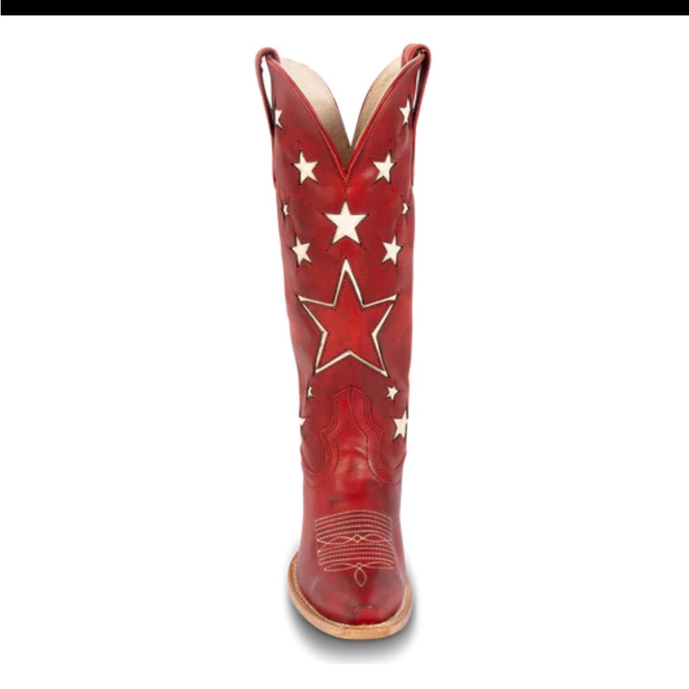 NEW Freebird Red Starzz Leather Boots, Size 10 - Picture 14 of 16